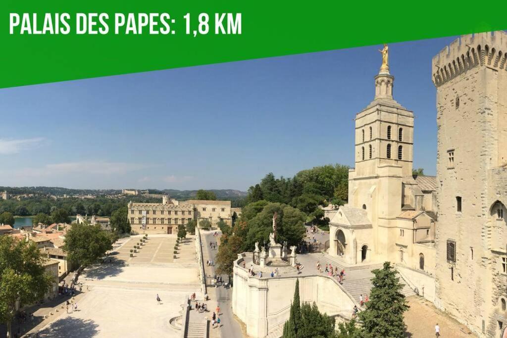 La Glycine - Parking Gratuit - Ac Clim - Cour Prive - Apartment Villeneuve-les-Avignon Luaran gambar