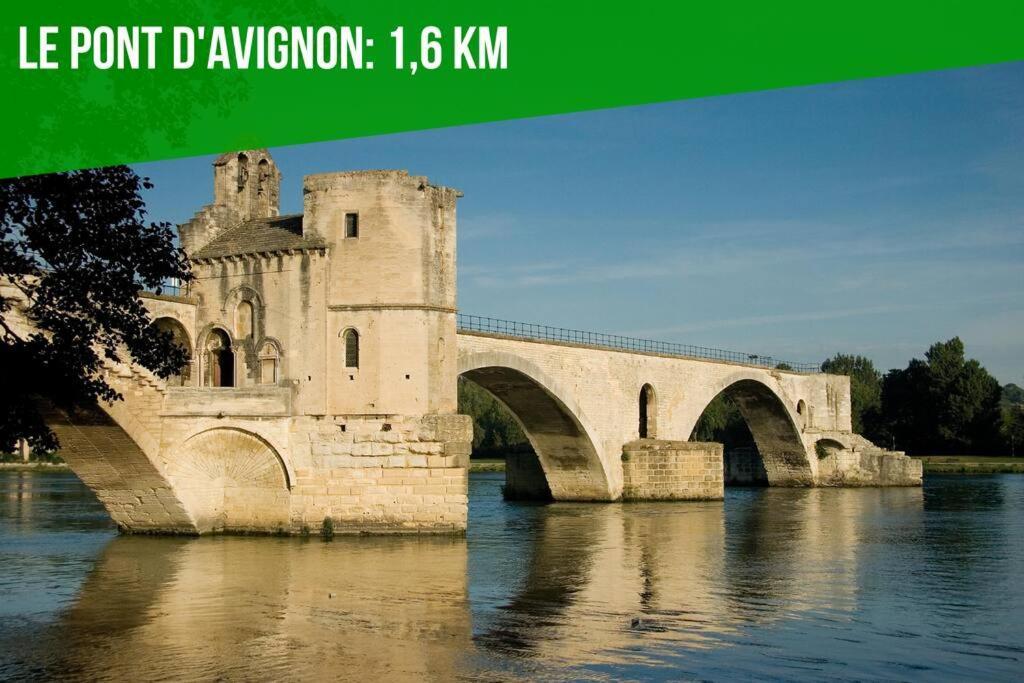 La Glycine - Parking Gratuit - Ac Clim - Cour Prive - Apartment Villeneuve-les-Avignon Luaran gambar