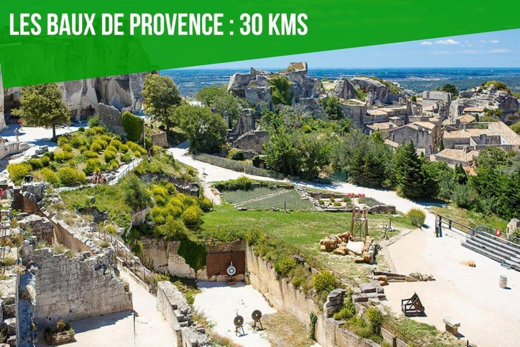 La Glycine - Parking Gratuit - Ac Clim - Cour Prive - Apartment Villeneuve-les-Avignon Luaran gambar