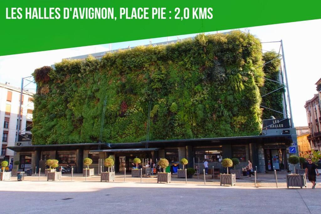 La Glycine - Parking Gratuit - Ac Clim - Cour Prive - Apartment Villeneuve-les-Avignon Luaran gambar