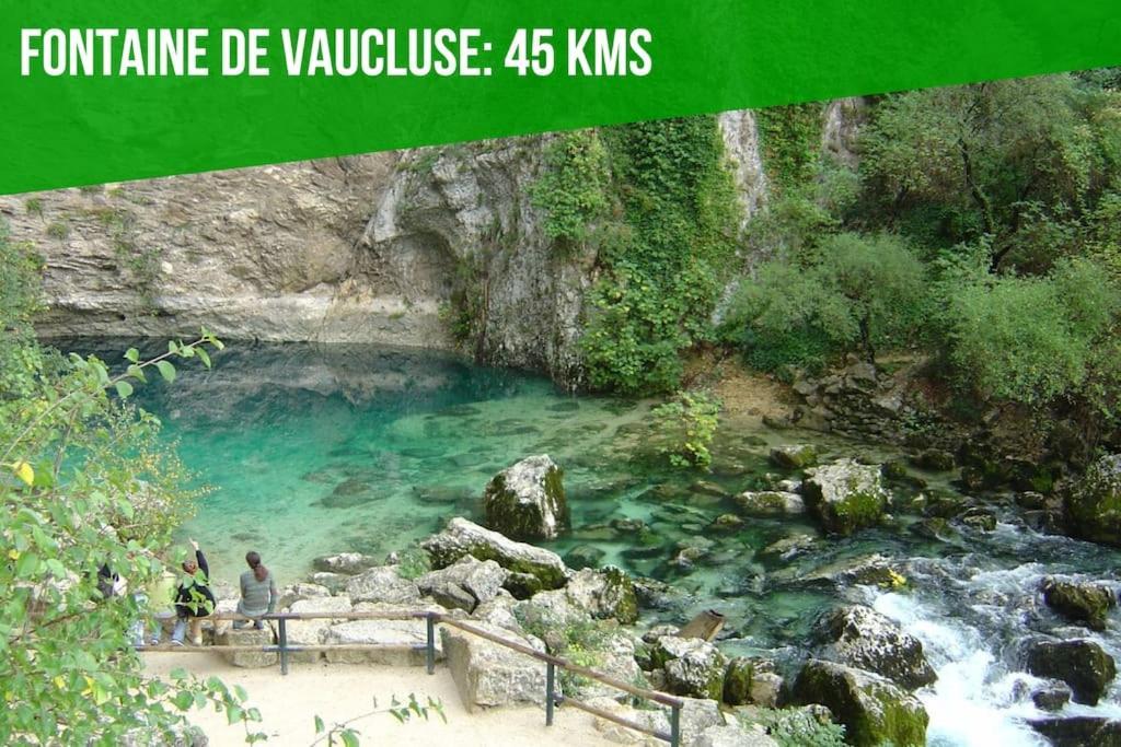 La Glycine - Parking Gratuit - Ac Clim - Cour Prive - Apartment Villeneuve-les-Avignon Luaran gambar
